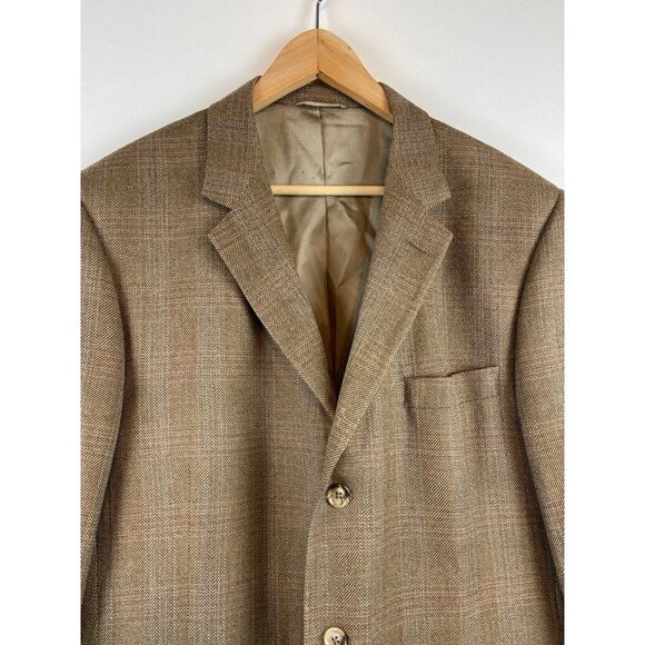 Moores Claiborne Wool Brown Men Vintage Blazer Size 44 R - Picture 6 of 11
